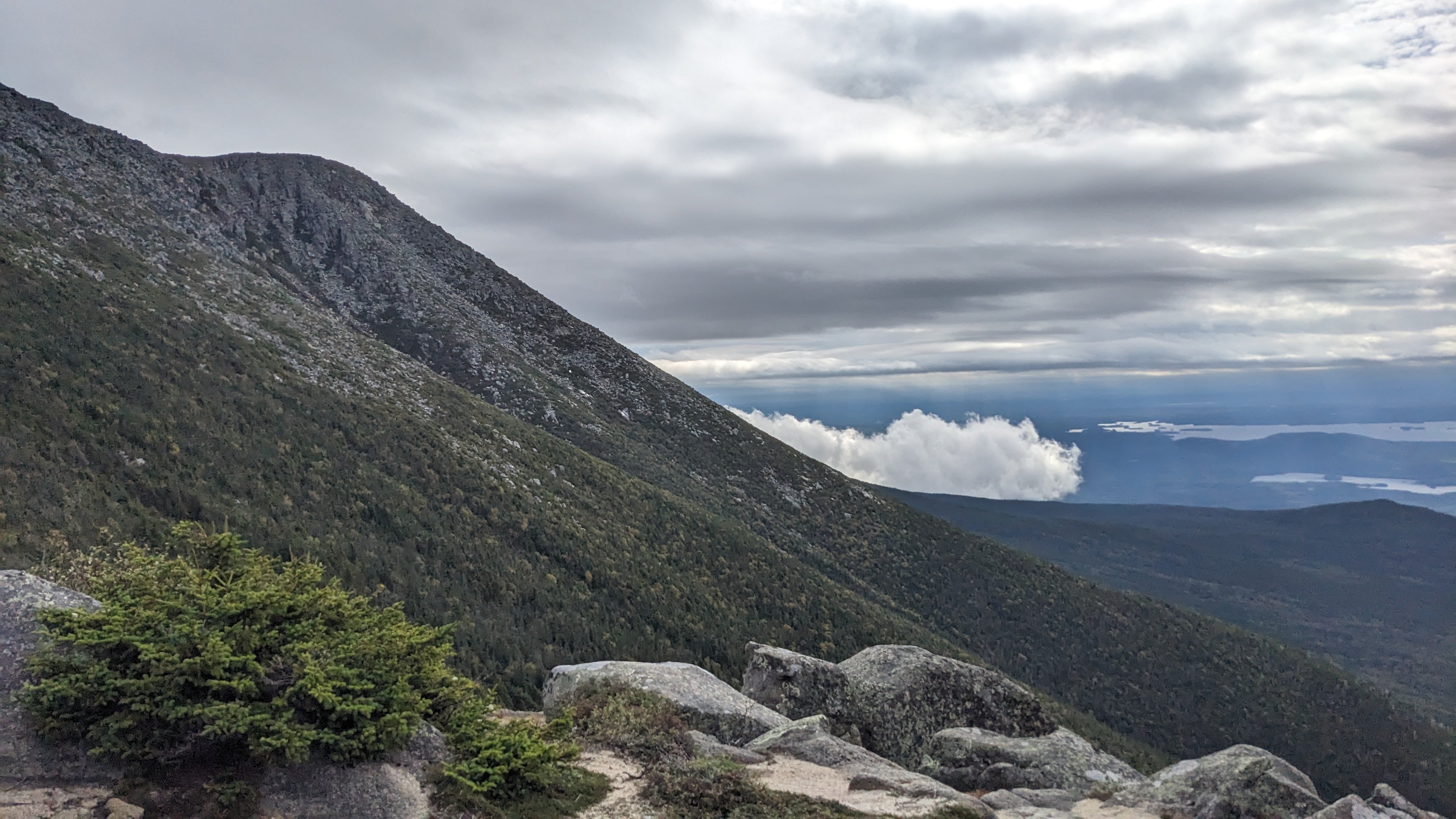 on top of mt Katahdin